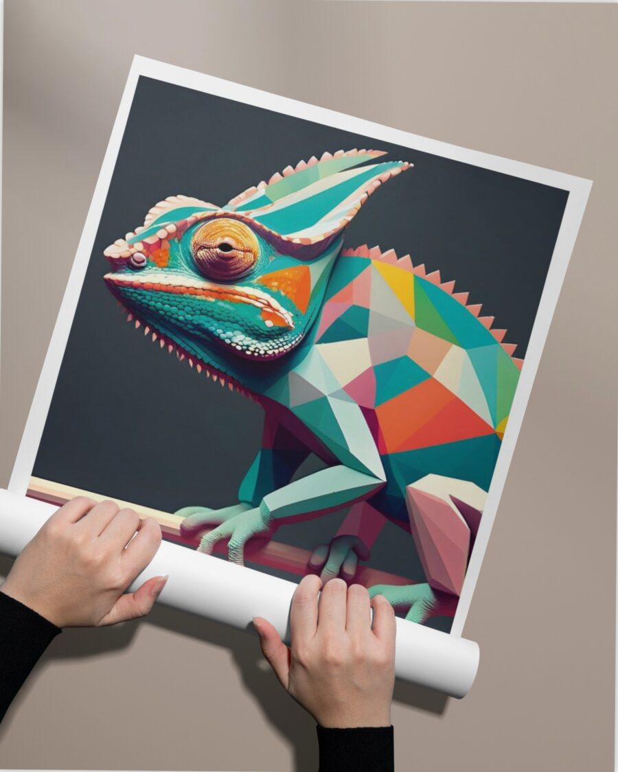 Chameleon Poster Roll Up