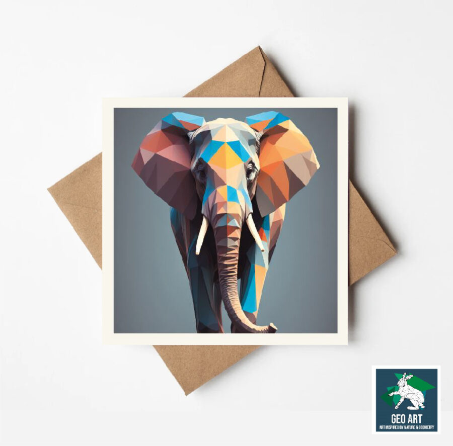 Elephant Greeting Card with Envelope